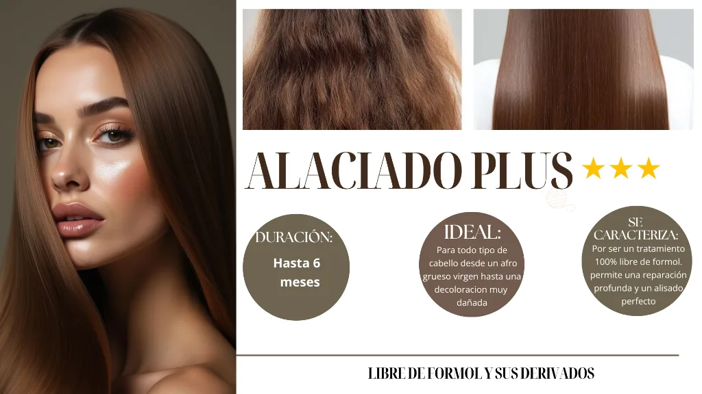 Antes y Después de Alaciado Plus Orgánico